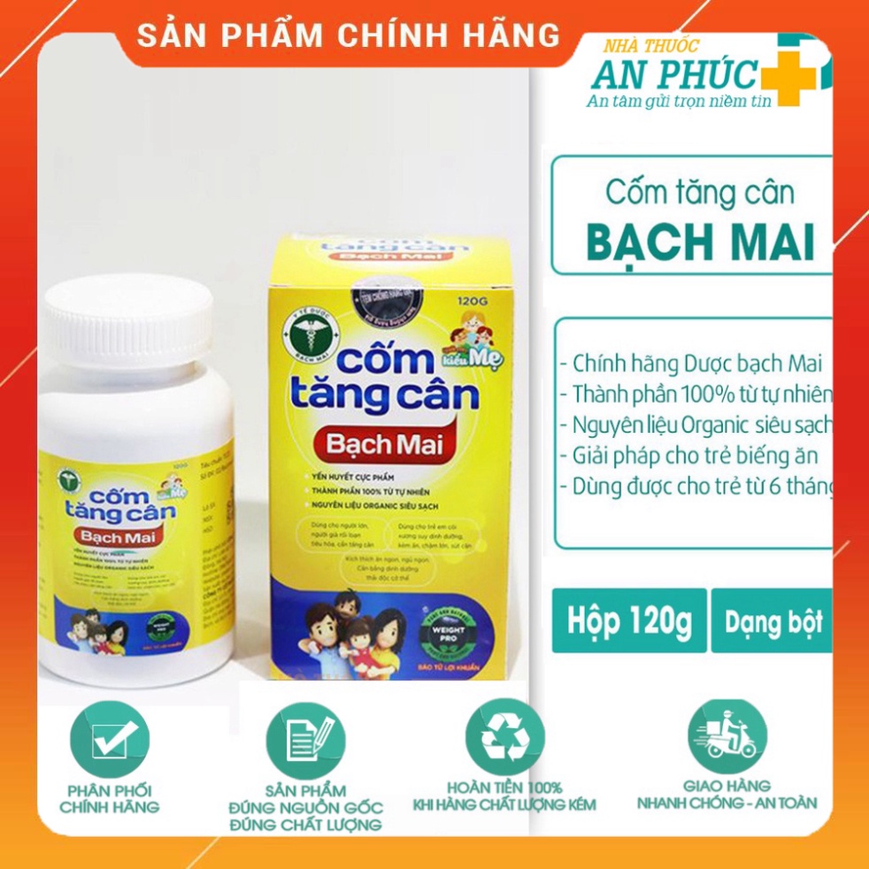 Cốm tăng cân Bạch Mai ⚡ Cốm tăng chiều cao Kích thích ăn ngon date mơi