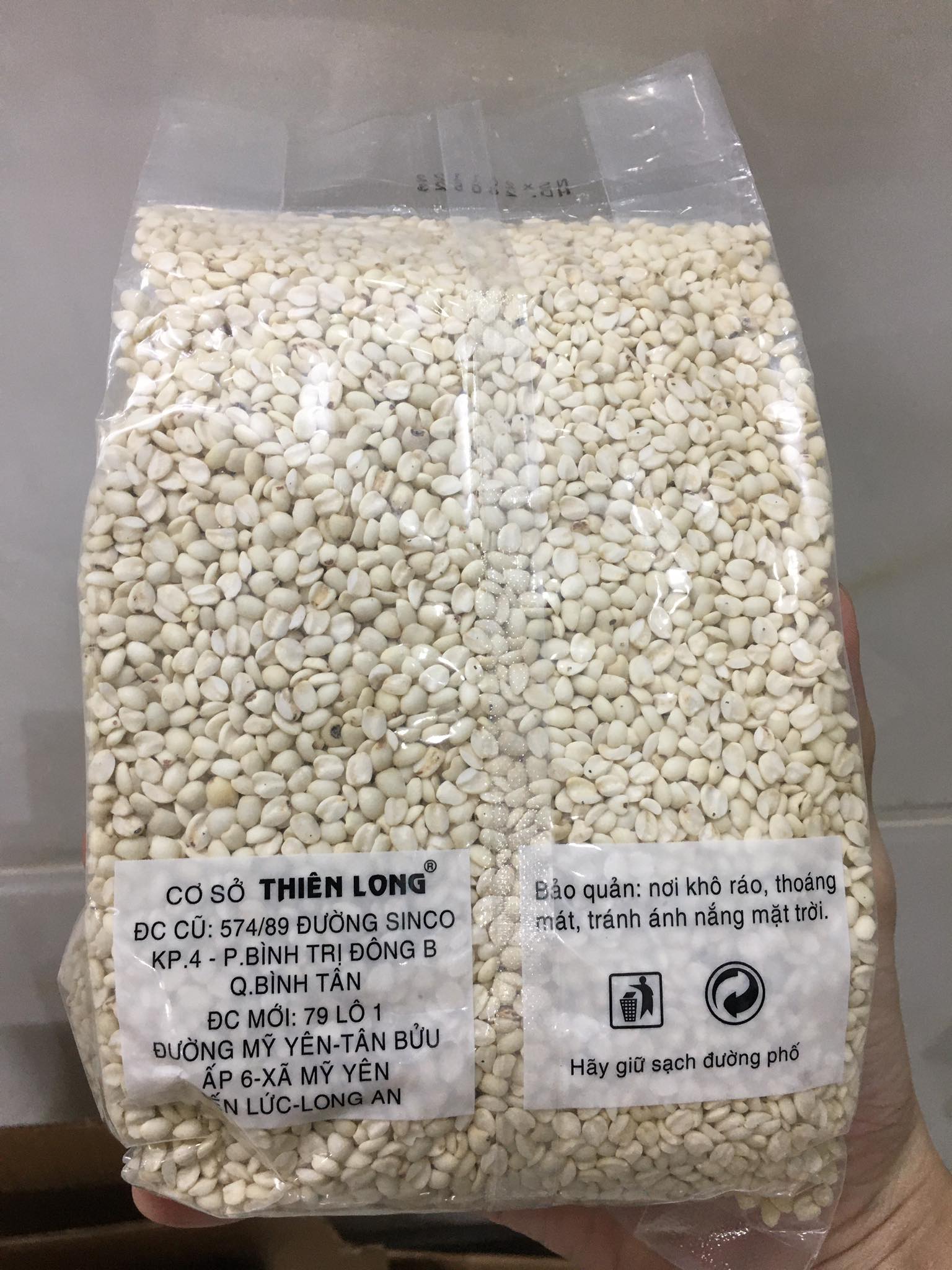 [500g] Hạt bobo trắng (ý dĩ) loại ngon để nấu chè