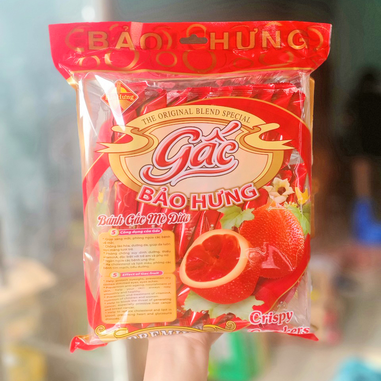 Bánh Quy Gấc Mè Dừa 300gr (27 cái)