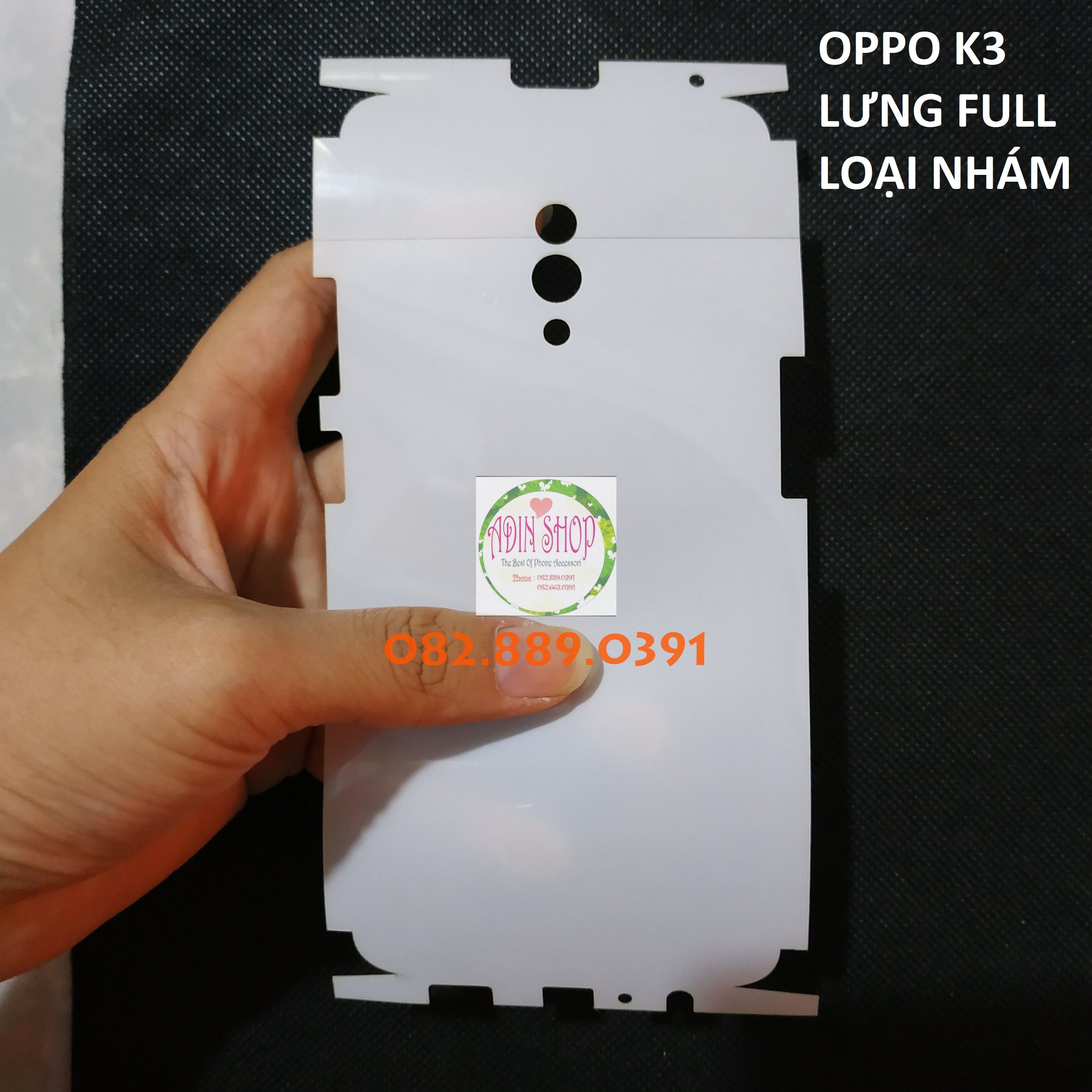 [HCM]Dán PPF Realme X/ Oppo K3 dành cho màn hình mặt lưng full lưng viền siêu bảo vệ loại bóng nhám