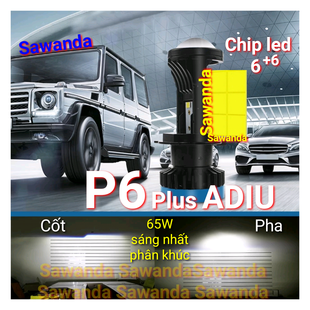 Bóng đèn Led bi cầu chân H4 cắt sáng chống chói cho Ôtô xe máy giá 1 bóng