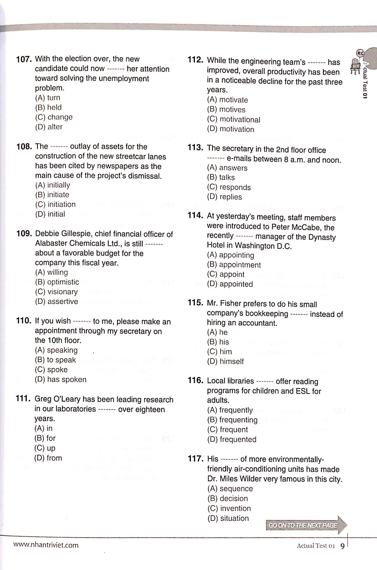 Fahasa - Economy TOEIC RC1000 Vol 2