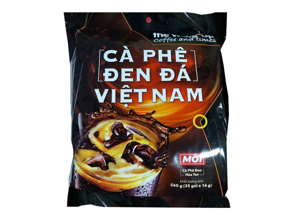 Wake-up Cà Phê đen đá Việt Nam gói 560g(35 gói x 16g)