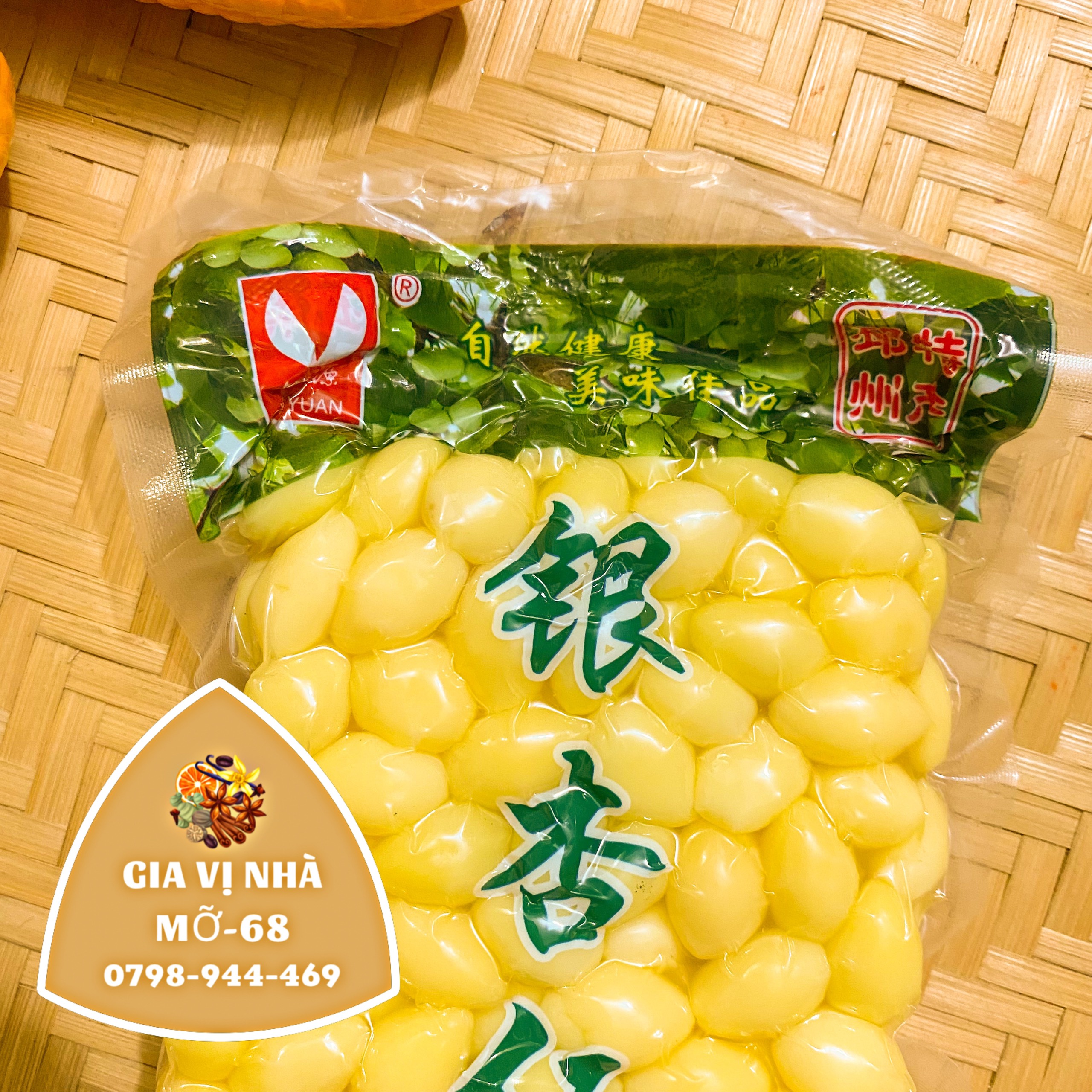 BẠCH QUẢ HÚT CHÂN KHÔNG - GÓI 250GR