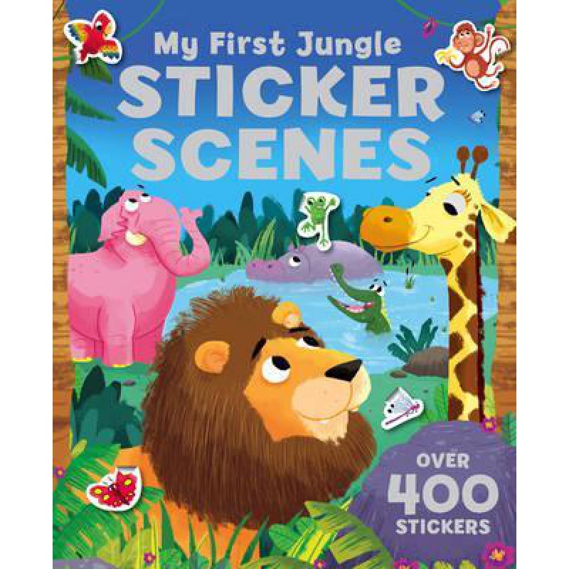 Sách hình dán cho bé my first jungle sticker scenes - bookmedi