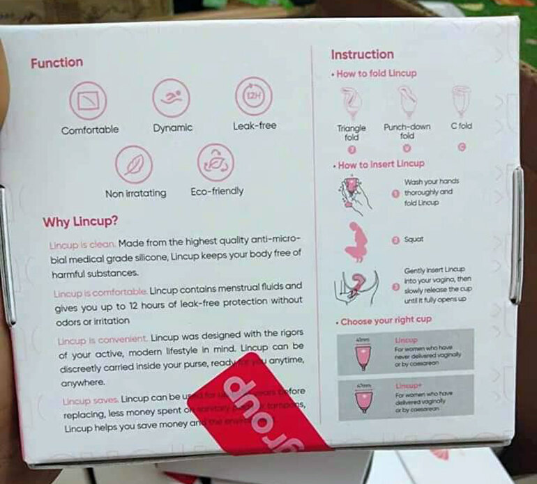 Cốc nguyệt san Lincup mẫu mới