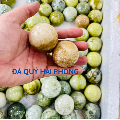 Bi lăn tay  đá serpentine tự nhiên