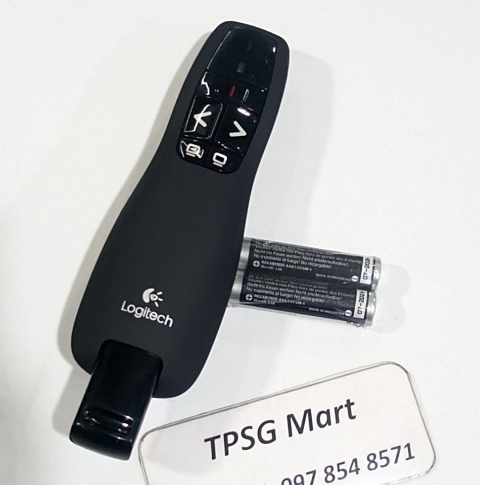 Bút trình chiếu Lật trang - Đèn Laser Logitech r400 / Hàng công ty