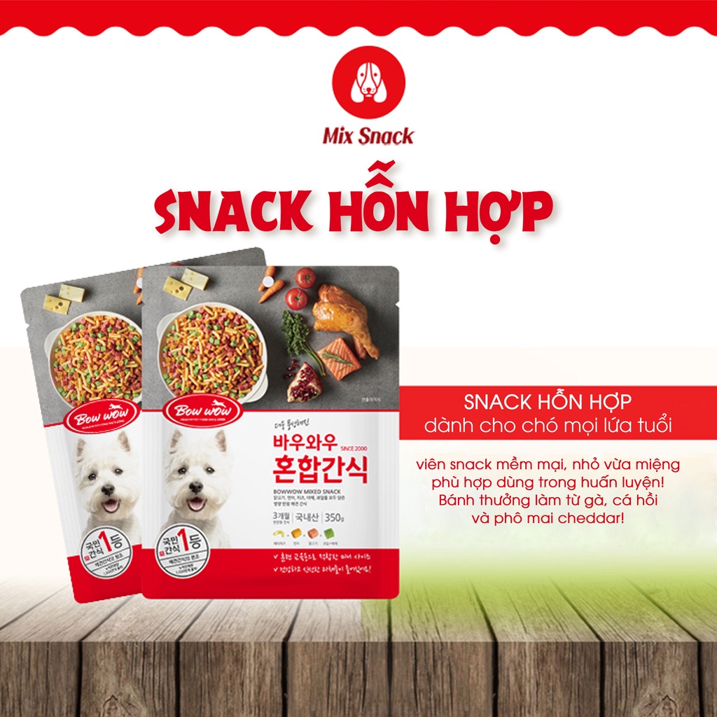 Snack hỗn hợp Bowwow cho chó 150g
