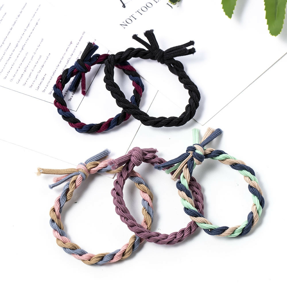 DÂY CỘT COMBO 05 DÂY CỘT TÓC ĐAN MÀU