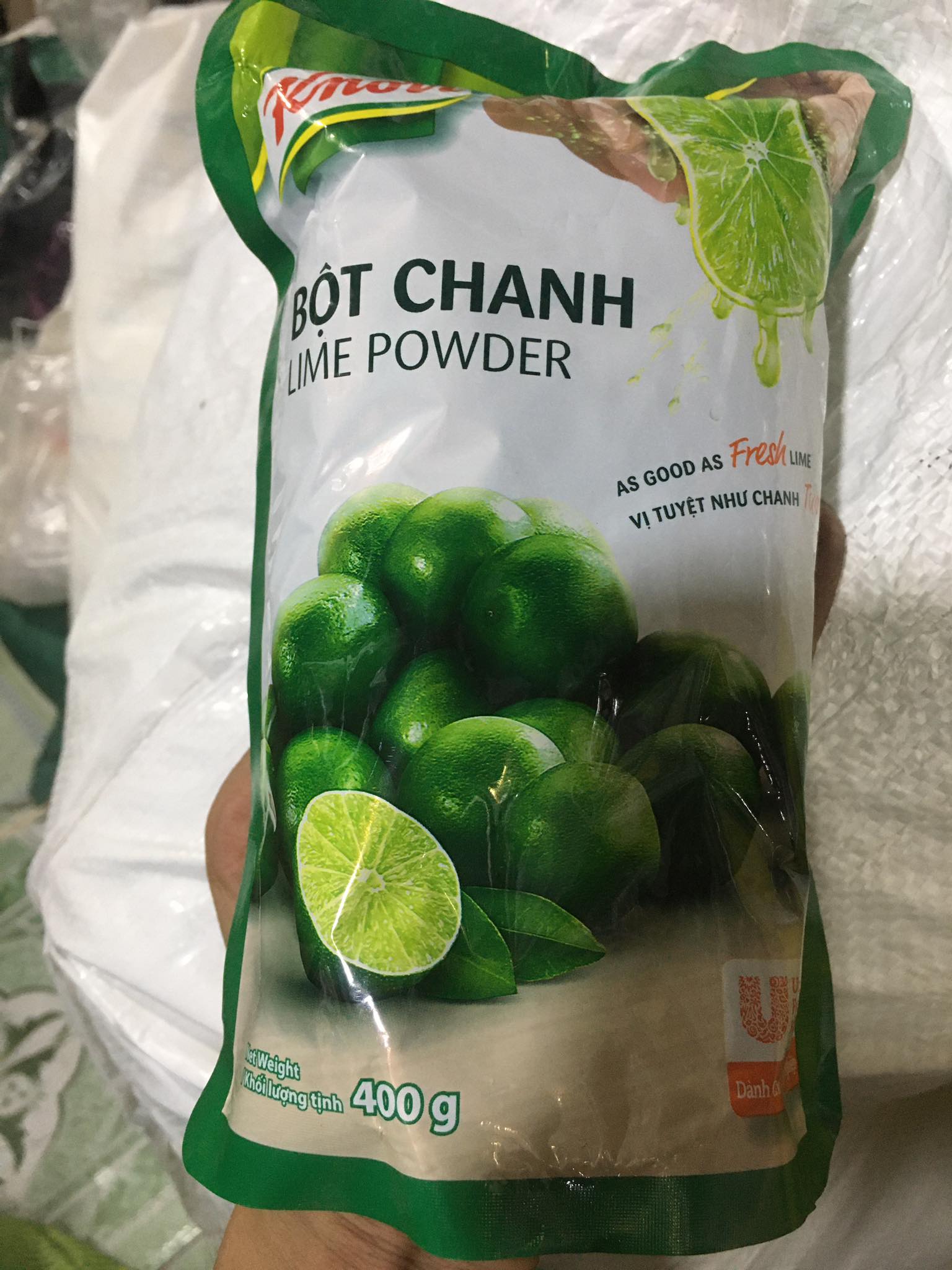 Bột chanh knorr Lime Powder 400g