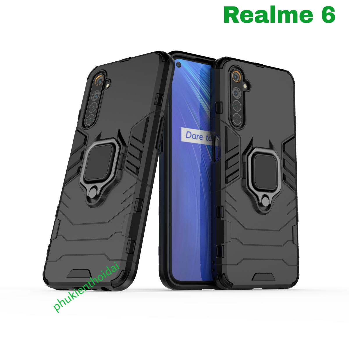 Ốp lưng Oppo Realme 6 Iron Man Iring chống sốc chống va đập mạnh cao cấp