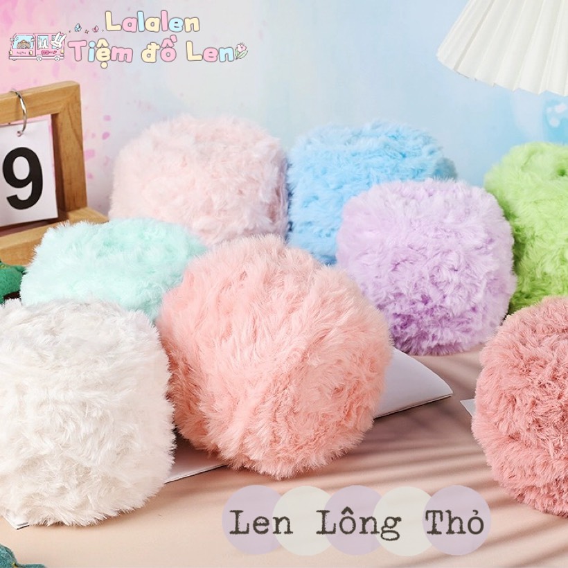 Len Lông Thỏ - Mềm Mịn Giữ Ấm Tốt - Cuộn 100gr