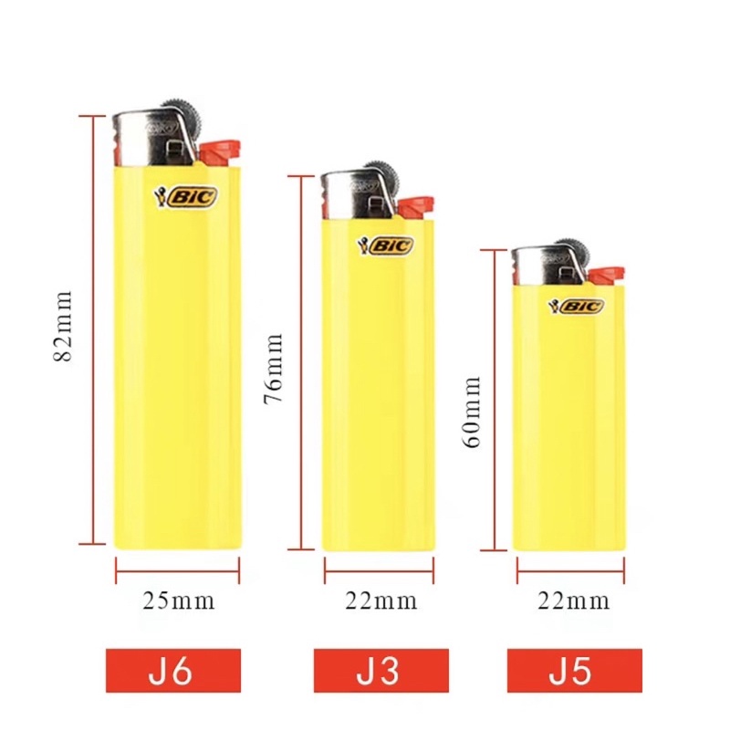 Bật lửa Bic J6 Hộp quẹt Bic J6 loại to