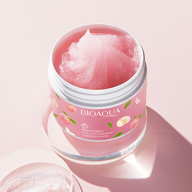 [GIẢM 5% ĐƠN 129K][HCM]Gel Tẩy Tế Bào Chết Bioaqua Trái Đào Tươi Làm Mịn Giữ Ẩm 140g