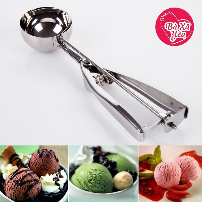 Muỗng múc kem inox 5cm