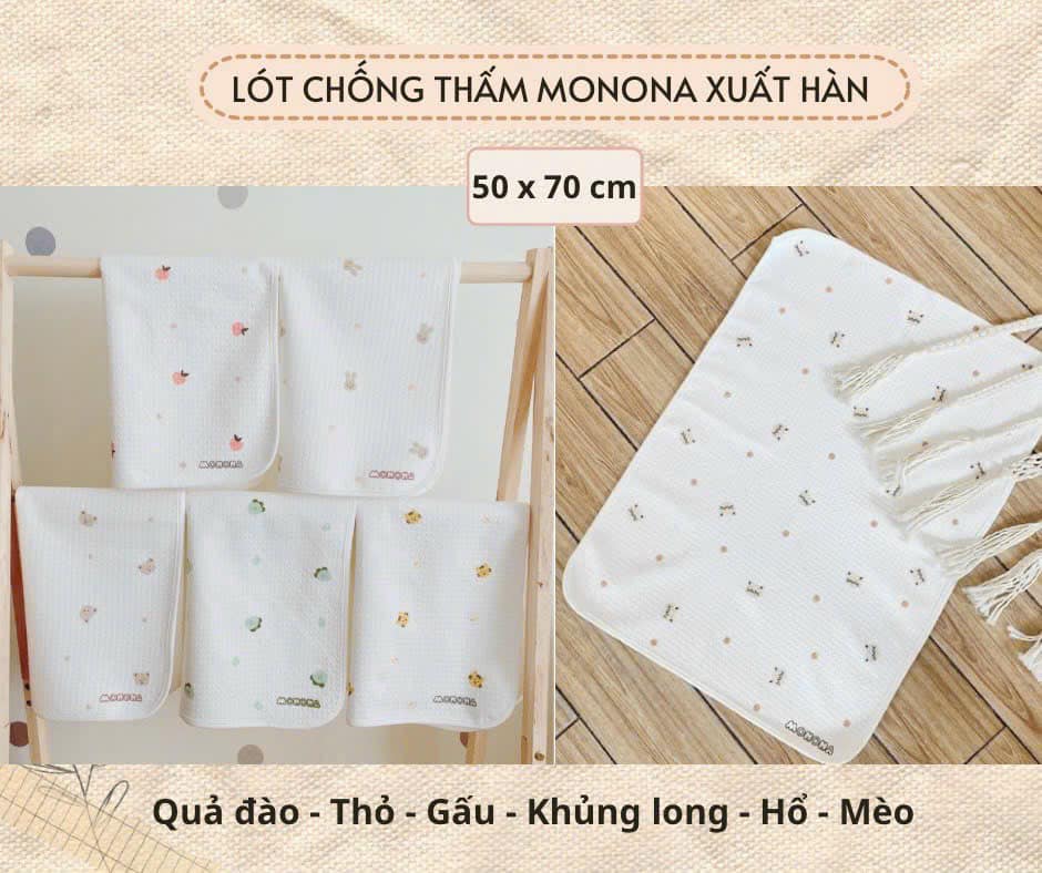 Lót chống thấm Monona thay bỉm cho bé