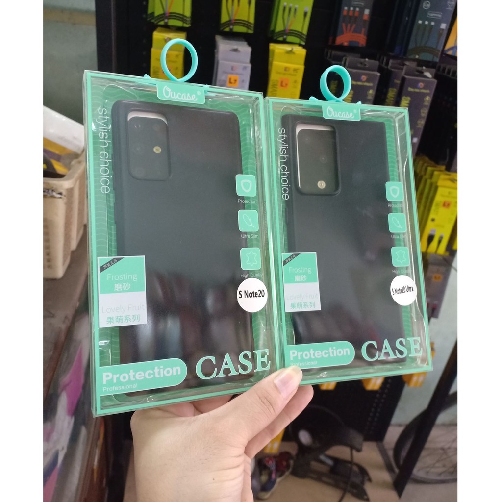 Ốp lưng dẻo đen hiệu ou case samsung note 20/ note 20 ultra