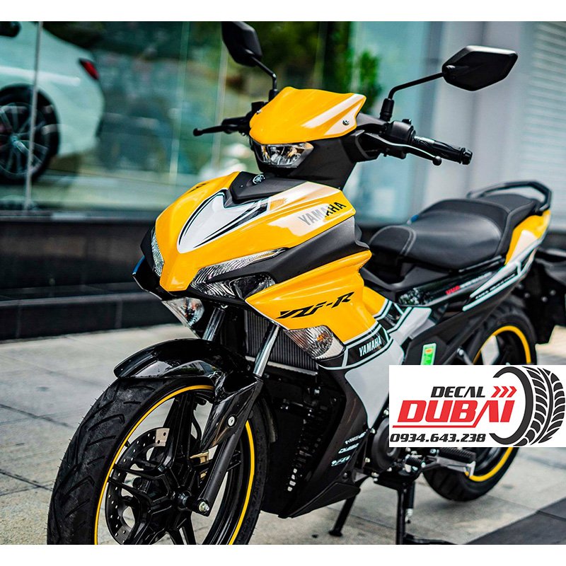 Tem Trùm Exciter 155 Vàng Trắng Đen Thể Thao