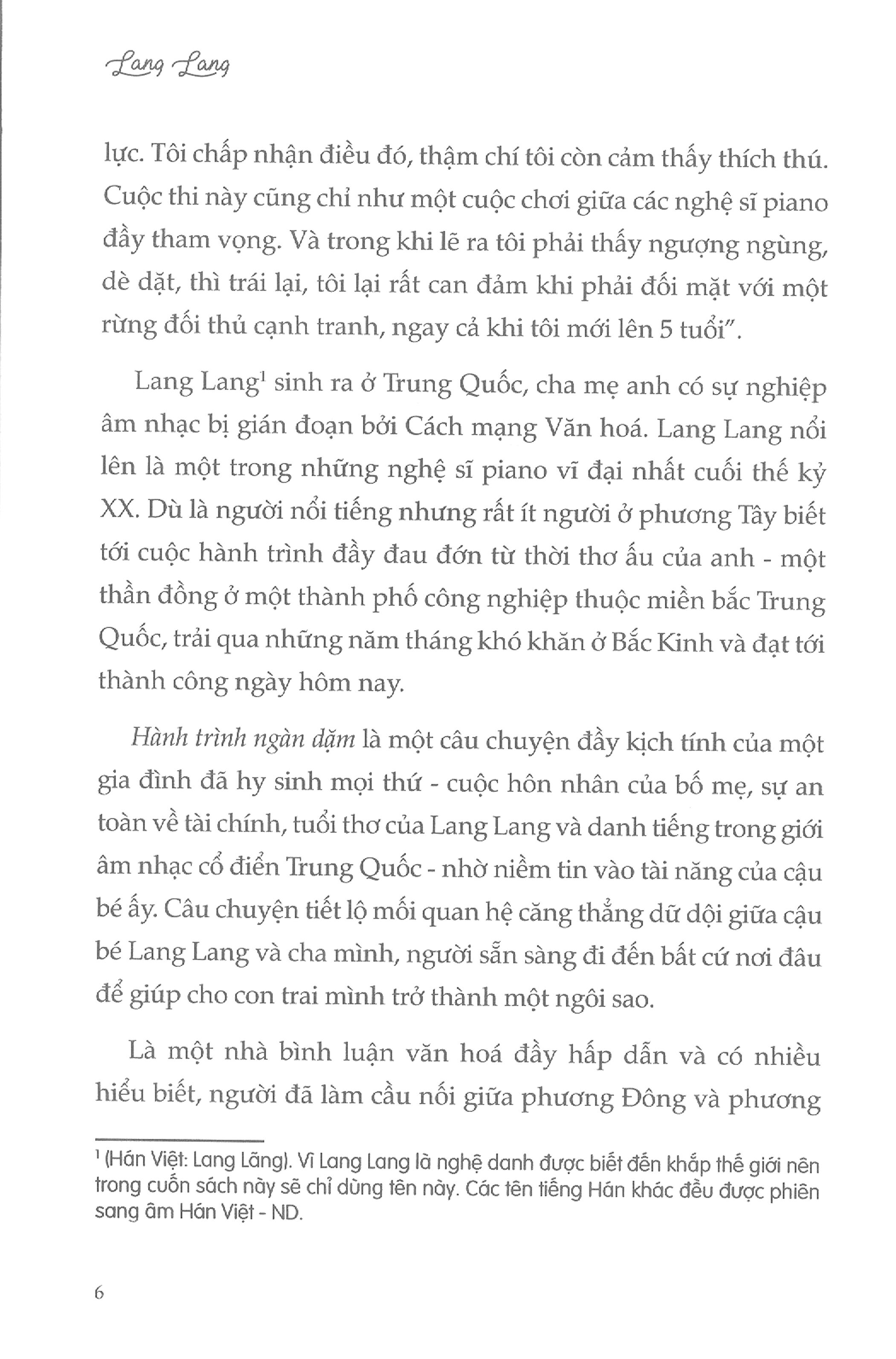 Lang Lang & Hành Trình Ngàn Dặm