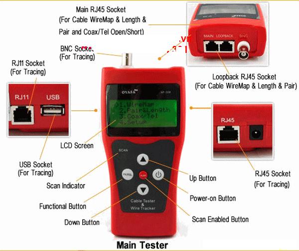 High Quality Noyafa Nf-308S Multi-Function Network Tester and Wire Detector