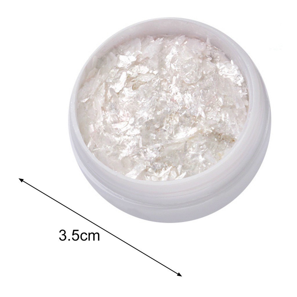 Phụ kiện xà cừ trắng trang trí móng tay nail ( Lẻ 1 hũ )