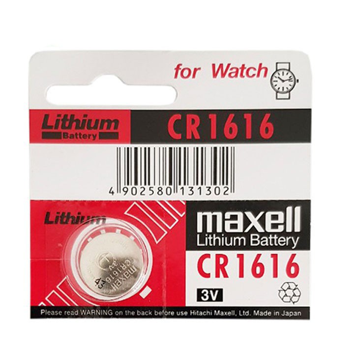 Vỉ Pin CR1616 1616 Maxell lithium 3V Chính Hãng Japan