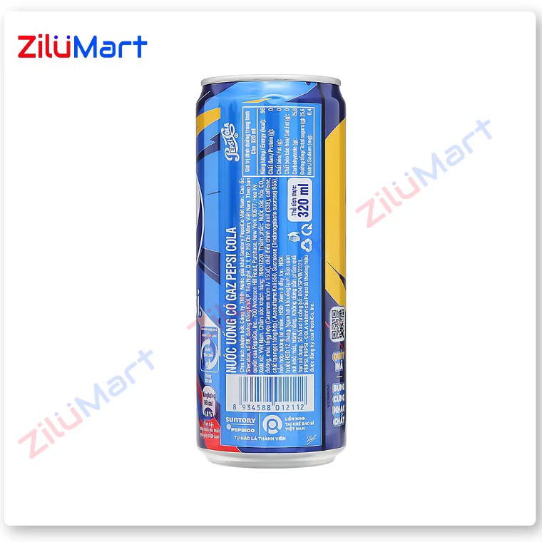 Nước ngọt Pepsi cola (thùng 24 lon) loại 320ml