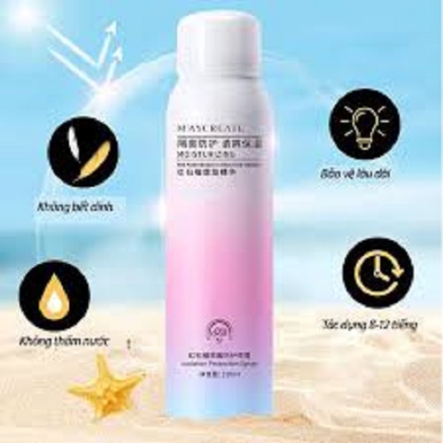Xịt Chống Nắng Trắng Da Maycreate 150ml -Hàng nội địa trung