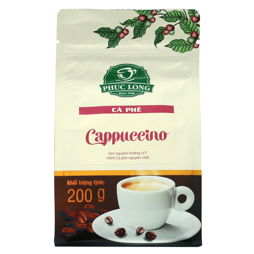 [HCM]Cà Phê Capuccino Phúc Long Gói 200G