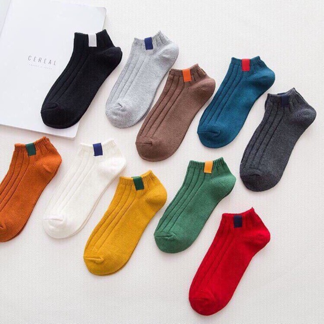 Combo 10 Đôi Vớ/Tất 7 Màu Cotton nữ