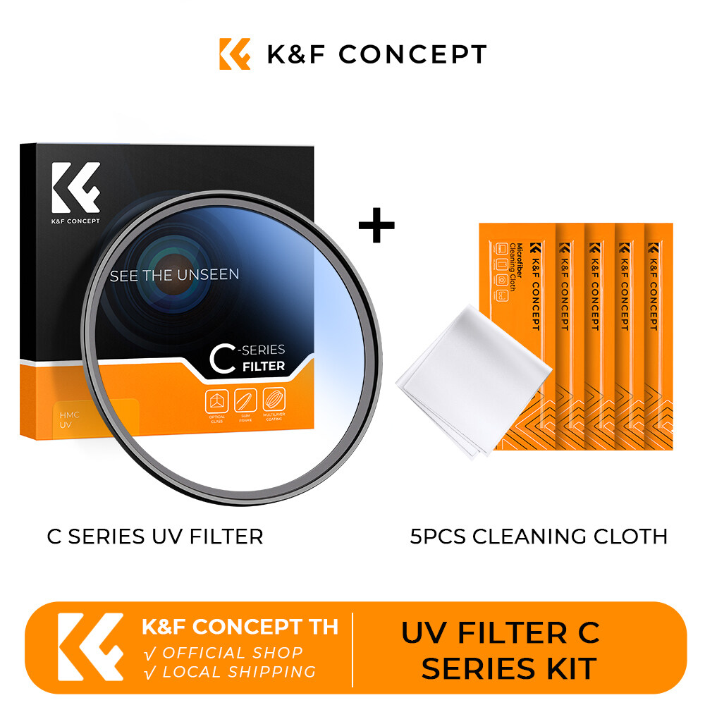 K & f concept bộ lọc mc uv bộ lọc chống lóa mỏng ống kính bộ 5 miếng vải vệ sinh dòng c