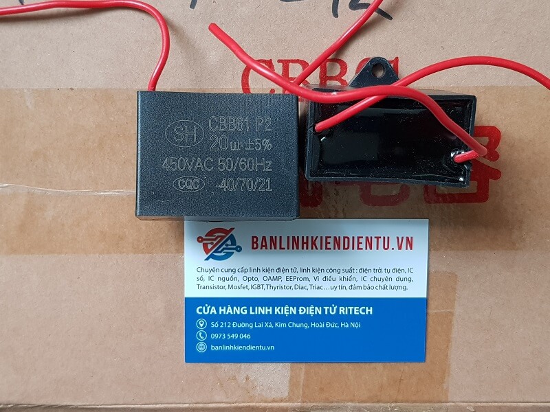 [ 1 Chiếc ] Tụ Quạt CBB61 20uF 450V