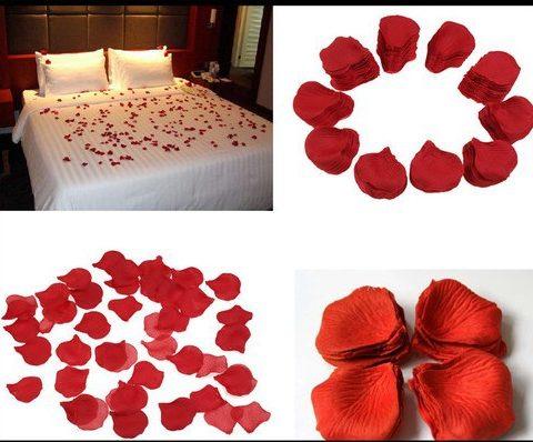 Cánh hoa hồng trải giường phòng cưới (100 cánh)