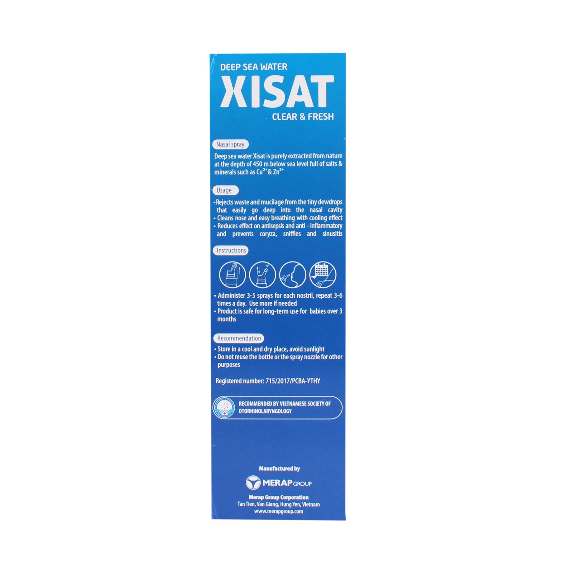 Dung dịch xịt mũi trẻ em Xisat 75ml