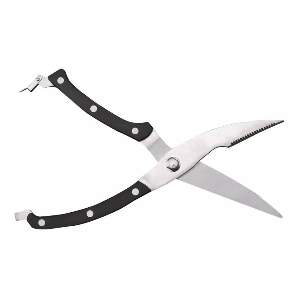 Kéo cắt gà làm cá lưỡi thép PP 25.3x4.2 - keo cat ga - dụng cụ làm bếp - kéo làm bếp - kéo làm cá
