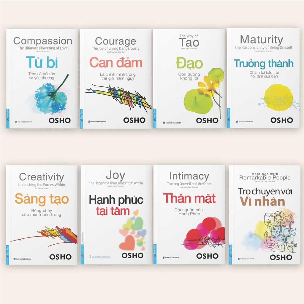 ComBo Sách 8 cuốn hay nhất của OSHO