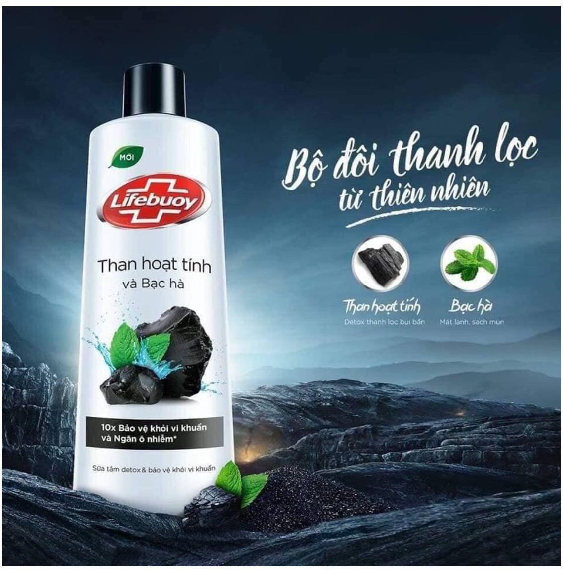 (Giao hàng hỏa tốc) Sữa tắm detox Lifebouy 200g (mua tại ptptshop)