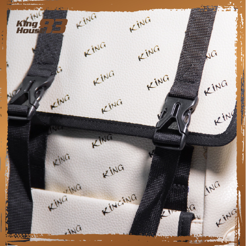 Balo Da Backpack Unisex Chống Nước Balo Backpack King 3-Màu Kem
