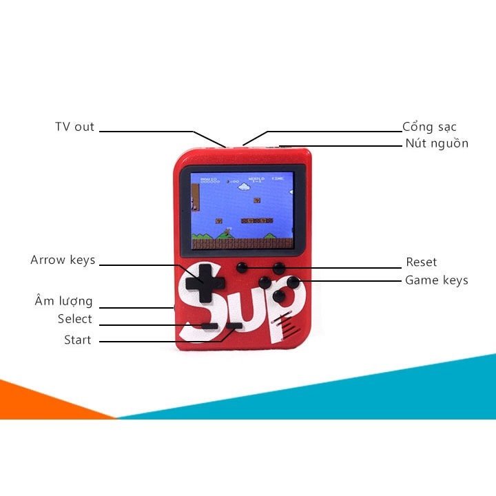 Máy chơi game đôi SUP tặng kèm tay game