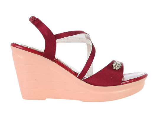 Giày nữ đế xuồng màu đỏ HK7065