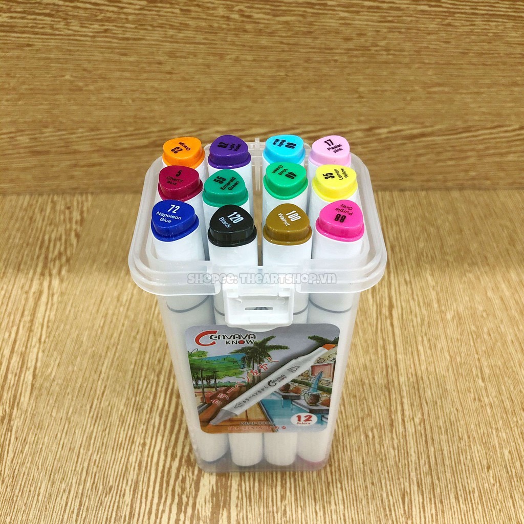 Bộ bút marker Touch CENVAVA - CENVAVA Touch marker Set 12/18/24/36/48