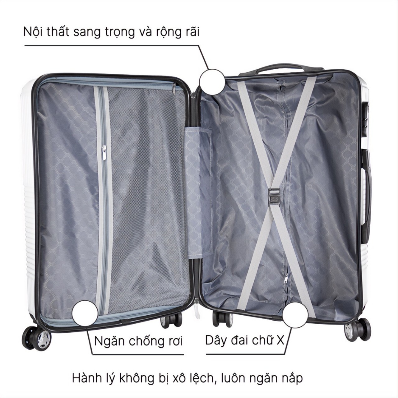 Vali du lịch Size 28 chống va đập tốt