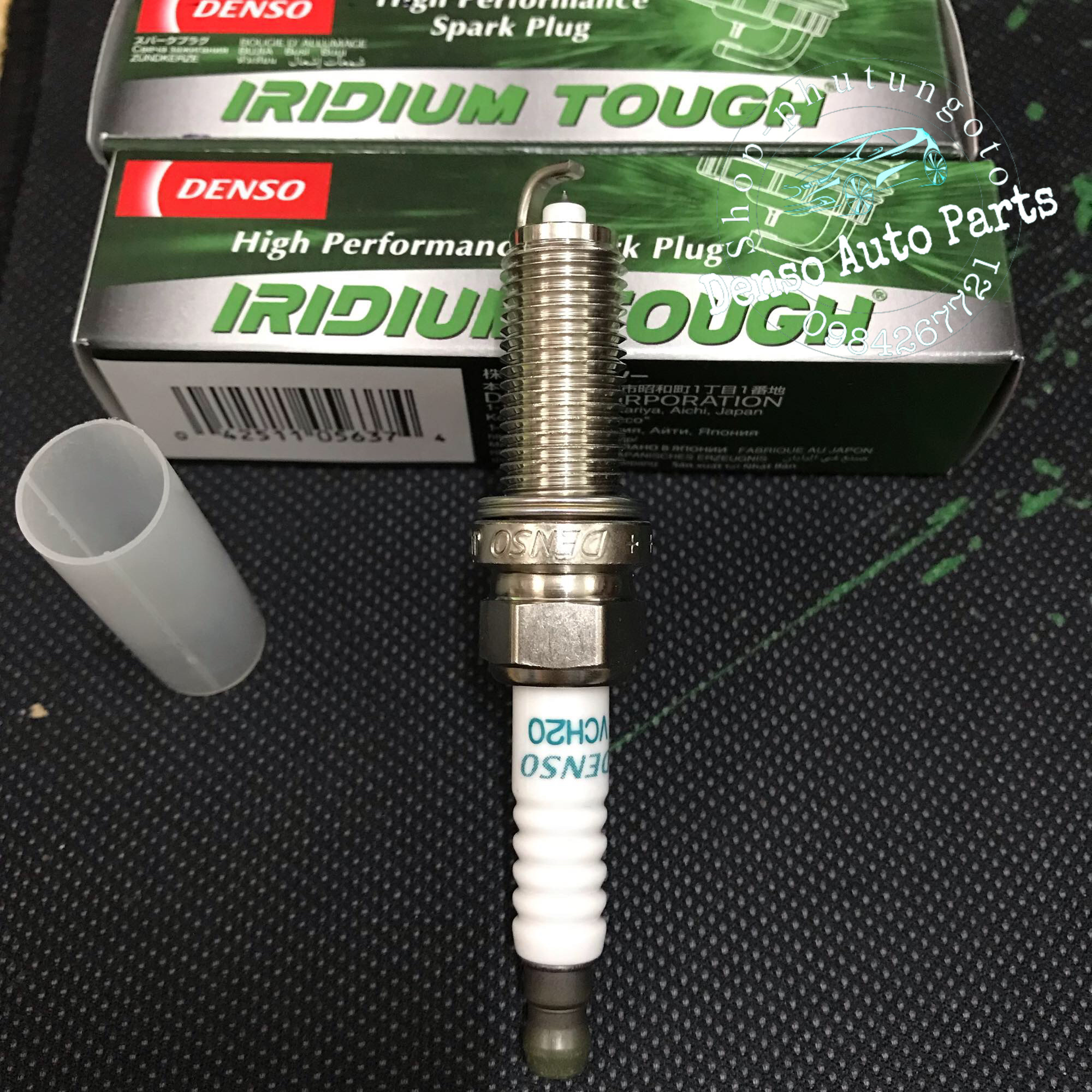 Bugi iridium Tough Denso VCH20 dành cho xe (Mazda 2,3,6,CX5, Vios, Atlis đời mới)