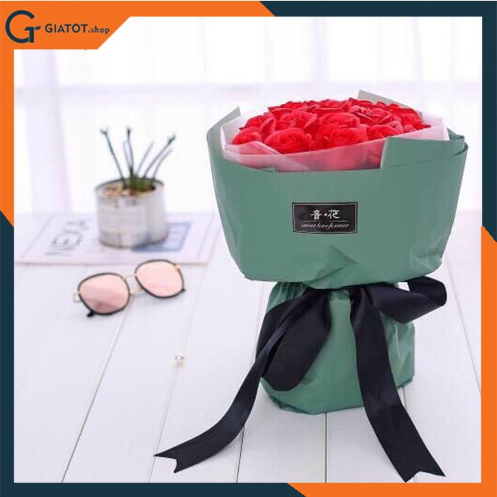 Hoa hồng sáp thơm 7 bông ,19 bông, Hoa galaxy phát sáng Qùa tặng ý nghĩa cho chị em phụ nữ