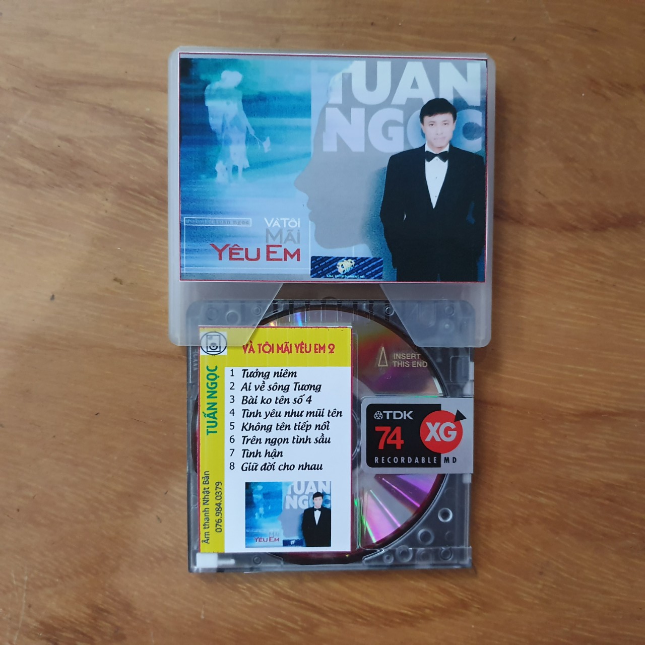 [MDCD] Bộ 2 Đĩa MD Tuấn Ngọc chọn lọc - Đĩa MD Mini Disc