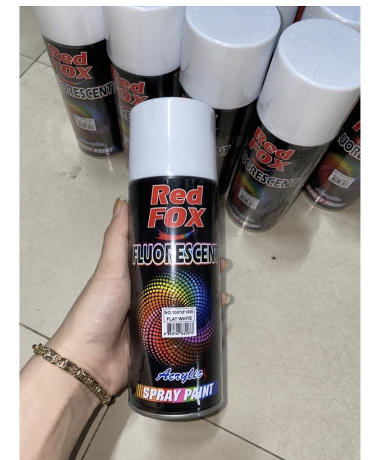 Sơn xịt trắng mờ RedFox Bosny Thái Lan