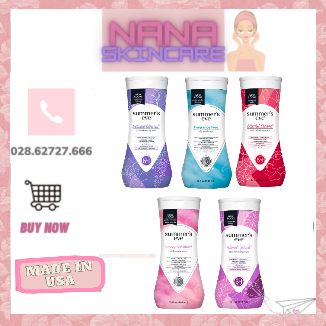 [Nhiều Size - Đủ Mùi] Dung Dịch Vệ Sinh Phụ Nữ Summer's Eve Cleansing Wash