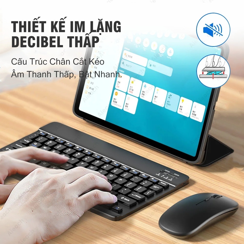 Bàn Phím Bluetooth3.0 Mini Không Dây Kèm