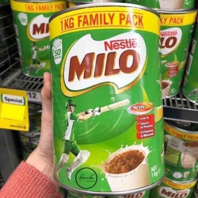 Milo Úc Cho bé Từ 2 Tuổi Lon 1kg